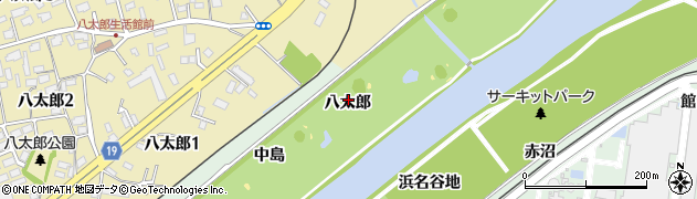 青森県八戸市河原木八太郎周辺の地図