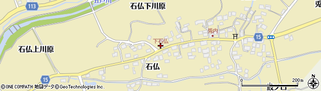 下石仏周辺の地図