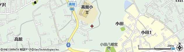 青森県八戸市河原木（小田）周辺の地図