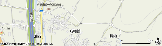 青森県大鰐町（南津軽郡）八幡館（桜田）周辺の地図