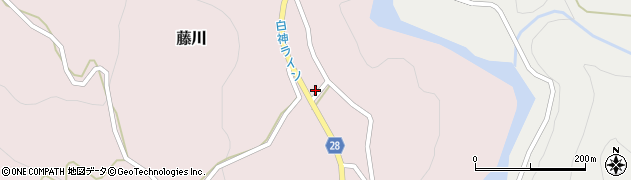 青森県西目屋村（中津軽郡）藤川（瀬の上）周辺の地図