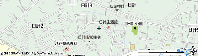 青森県八戸市日計周辺の地図