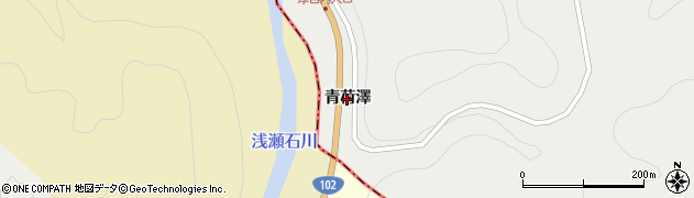 青森県黒石市沖浦（青荷澤）周辺の地図