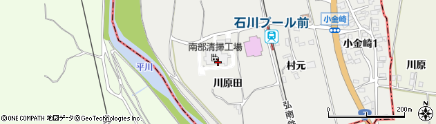 青森県弘前市小金崎周辺の地図