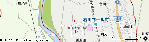 青森県弘前市小金崎（川原田）周辺の地図