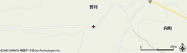 青森県十和田市米田野月6周辺の地図