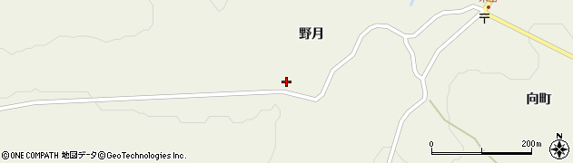 青森県十和田市米田野月5周辺の地図