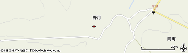 青森県十和田市米田野月2周辺の地図