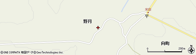 青森県十和田市米田野月218周辺の地図