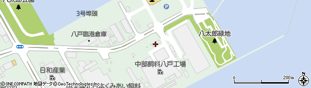 八戸通運株式会社　中部飼料営業所周辺の地図
