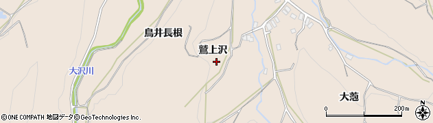 青森県弘前市大沢（鷲上沢）周辺の地図
