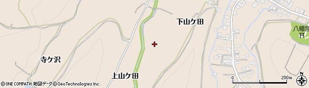 青森県弘前市大沢下山ケ田周辺の地図