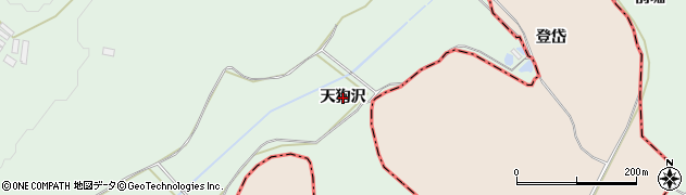 青森県五戸町（三戸郡）上市川（天狗沢）周辺の地図