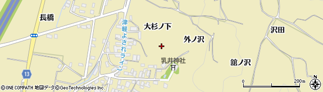 青森県弘前市乳井（大杉ノ下）周辺の地図