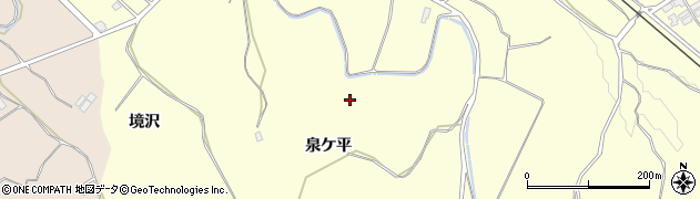 青森県弘前市石川（泉ケ平）周辺の地図