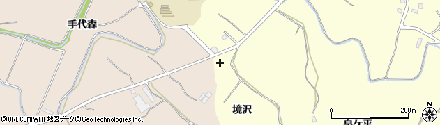青森県弘前市石川（境沢）周辺の地図