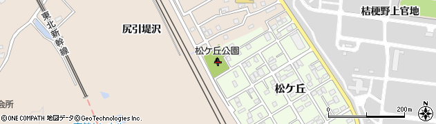 松ヶ丘公園周辺の地図