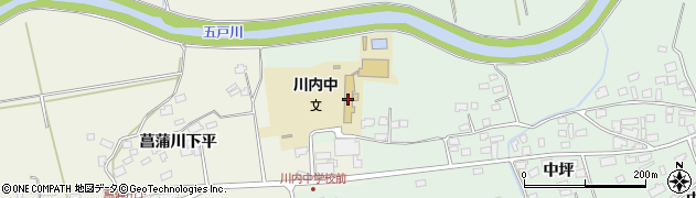 五戸町立川内中学校周辺の地図