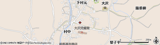 青森県弘前市大沢下村元75周辺の地図