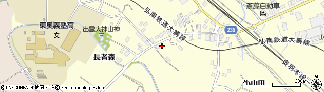 青森県弘前市石川小山田70周辺の地図