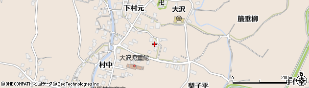 青森県弘前市大沢下村元81周辺の地図
