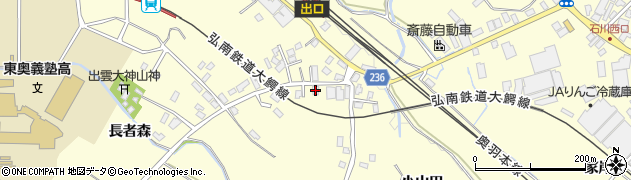 青森県弘前市石川小山田64周辺の地図