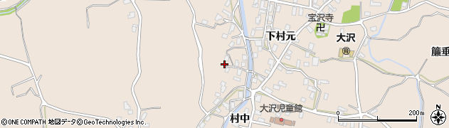 青森県弘前市大沢下村元16周辺の地図