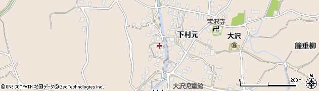青森県弘前市大沢下村元24周辺の地図