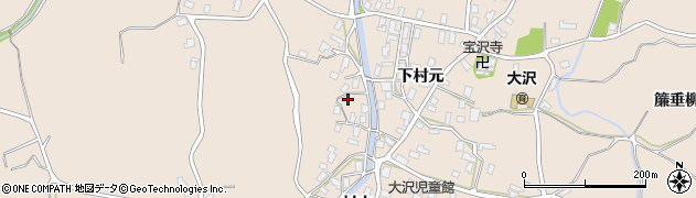 青森県弘前市大沢下村元23周辺の地図