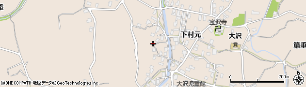 青森県弘前市大沢下村元21周辺の地図