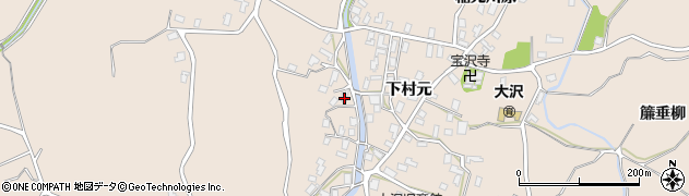 青森県弘前市大沢下村元25周辺の地図