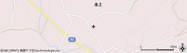 青森県平川市唐竹薬師沢105周辺の地図