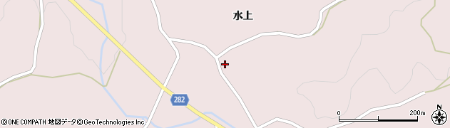 青森県平川市唐竹薬師沢104周辺の地図