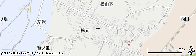 青森県弘前市松木平周辺の地図