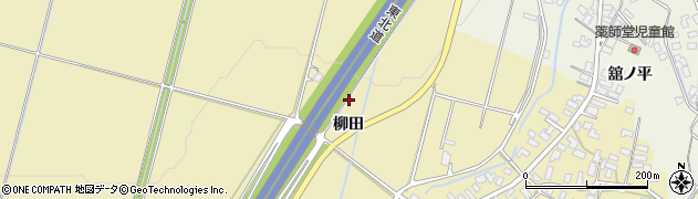 青森県弘前市乳井（柳田）周辺の地図