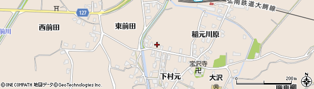 青森県弘前市大沢下村元47周辺の地図
