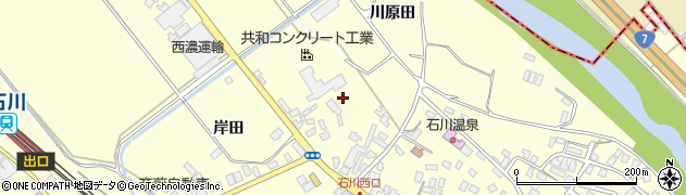 青森県弘前市石川中川原周辺の地図