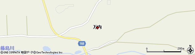 青森県十和田市米田万内周辺の地図