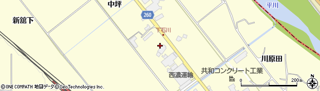 青森県弘前市石川中川原33周辺の地図