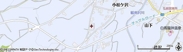 青森県弘前市小栗山小松ケ沢23周辺の地図
