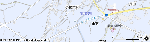 青森県弘前市小栗山小松ケ沢74周辺の地図