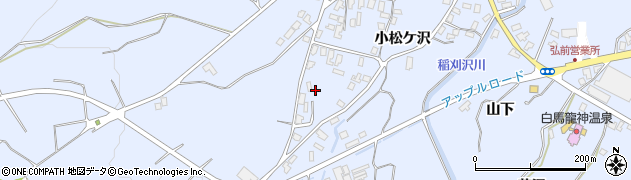 青森県弘前市小栗山小松ケ沢17周辺の地図
