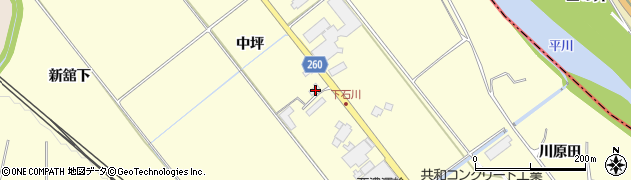 青森県弘前市石川中川原4周辺の地図