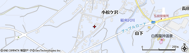 青森県弘前市小栗山小松ケ沢15周辺の地図