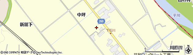 青森県弘前市石川中川原215周辺の地図