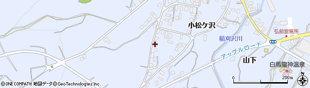 青森県弘前市小栗山小松ケ沢19周辺の地図