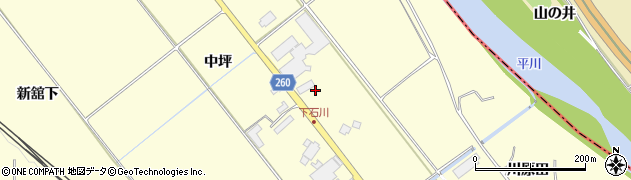 青森県弘前市石川中川原43周辺の地図