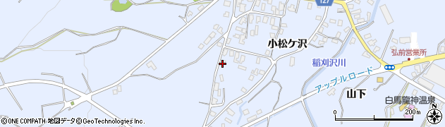 青森県弘前市小栗山小松ケ沢18周辺の地図