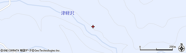 津軽沢周辺の地図