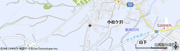 青森県弘前市小栗山小松ケ沢31周辺の地図